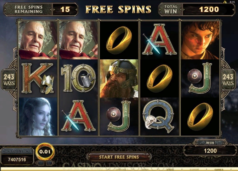 символы видеослота The Lord of the Rings