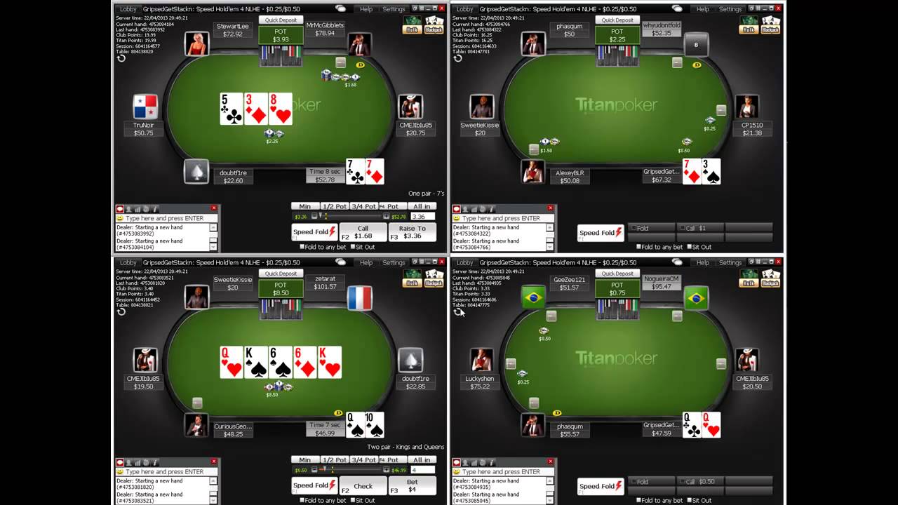 Функционал покер-рума Titan Poker