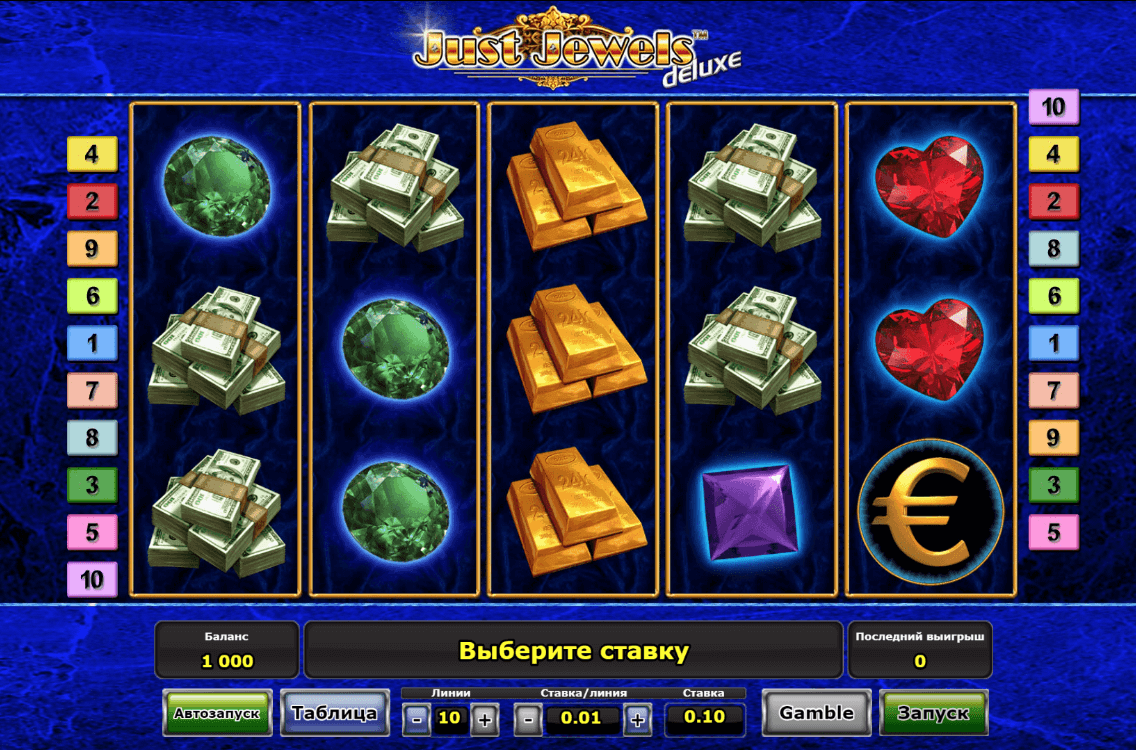 символы игрового автомата Just Jewels Deluxe