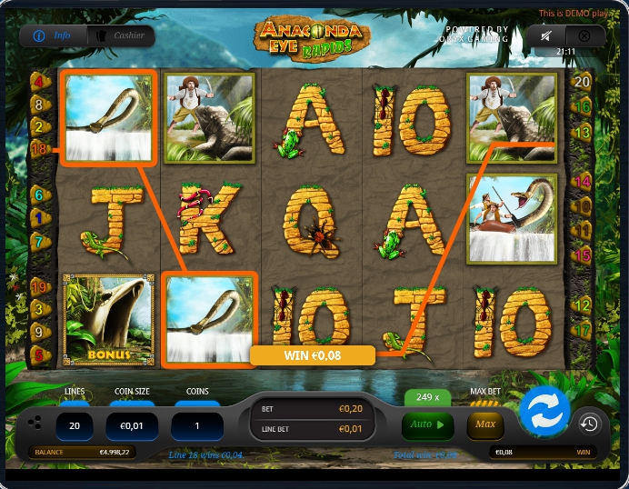 символы игрового автомата Глаз Анаконды