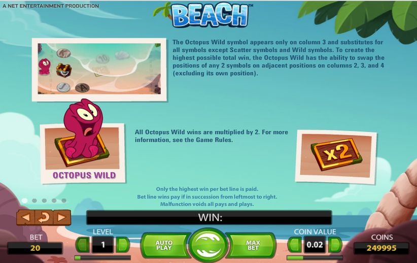 Игровой автомат Beach (Пляж)