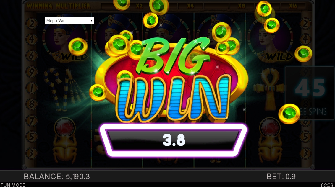 джекпот автомата Egypt Adventures