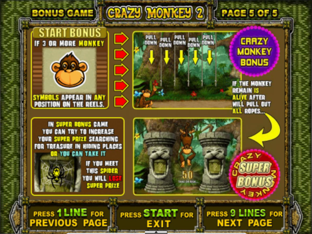 супер игра слота Crazy Monkey 2