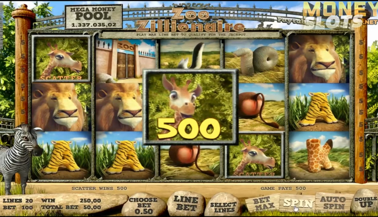 символы слота Зоопарк мультимиллионер