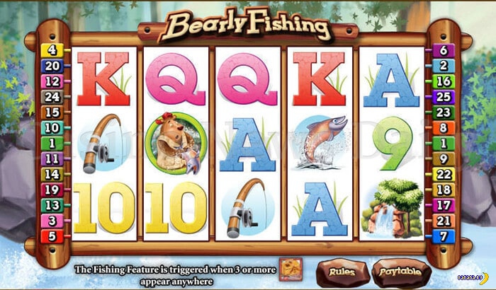 Устройство видеослота Bearly Fishing