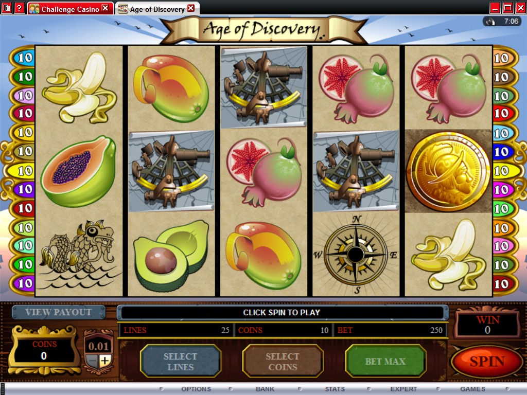 символы игрового автомата Век Дискавери