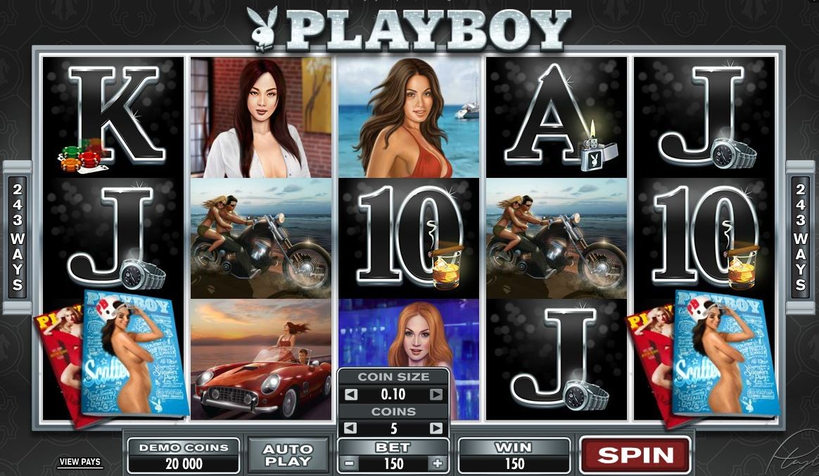 Символы игрового автомата Плейбой