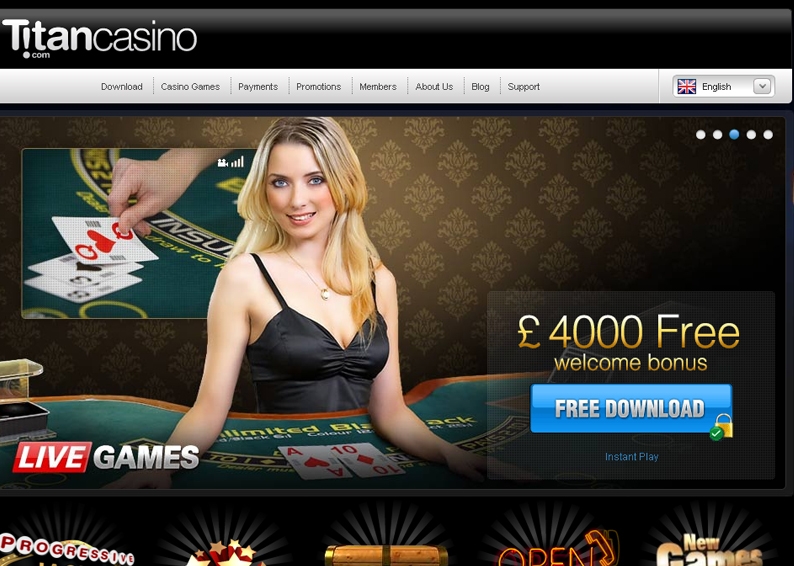 бонус онлайн-казино Титан