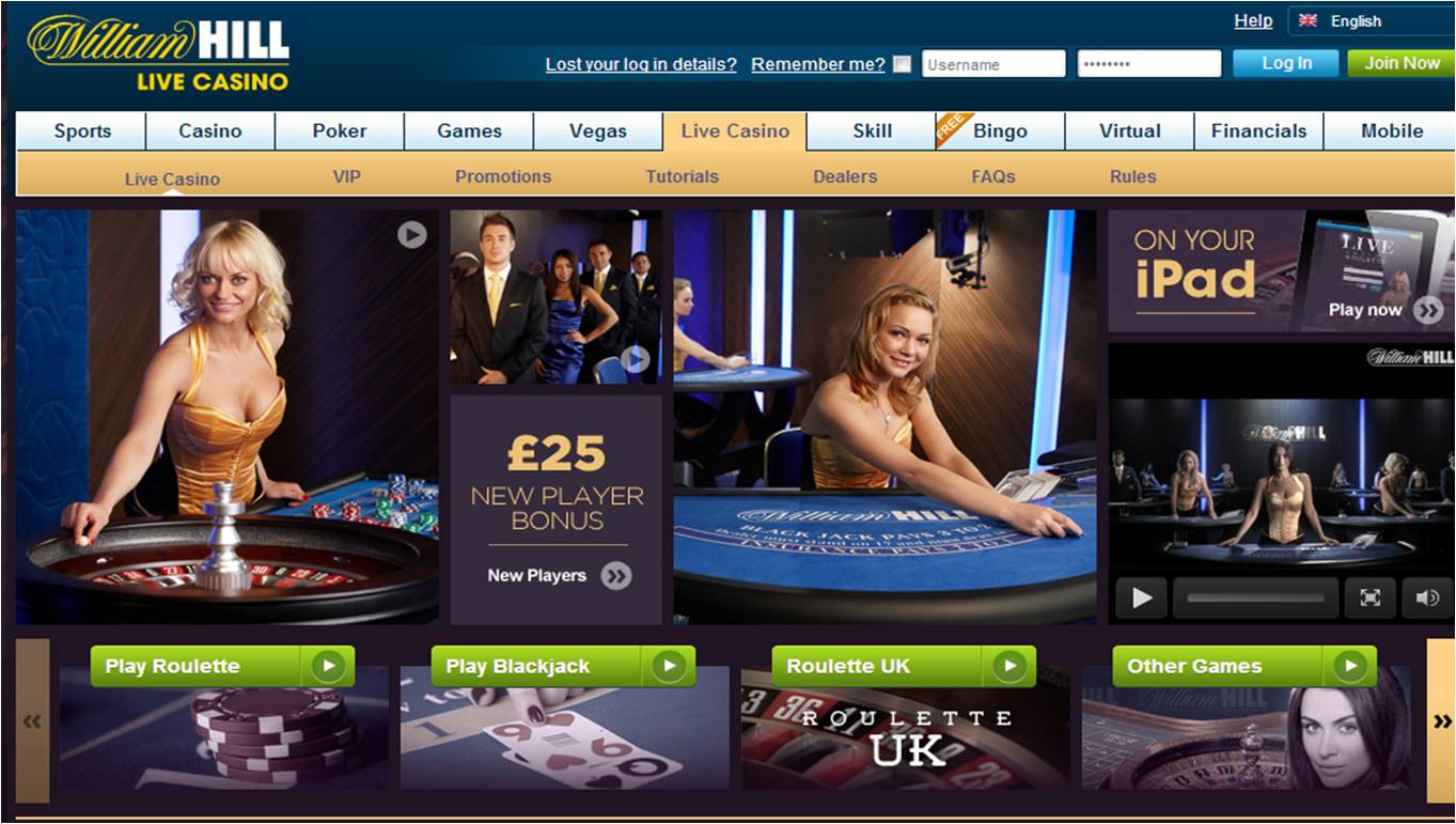 Live casino William Hill