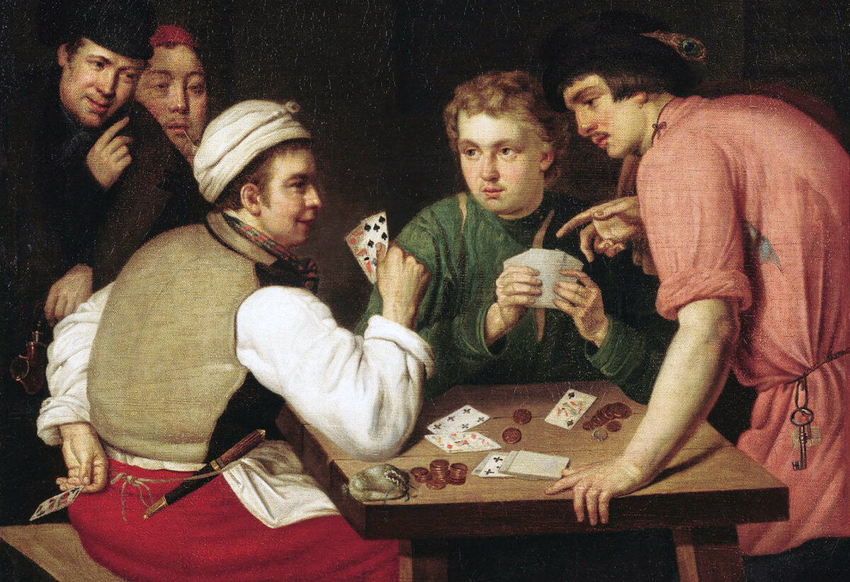 Старинная карточная игра Пьяница