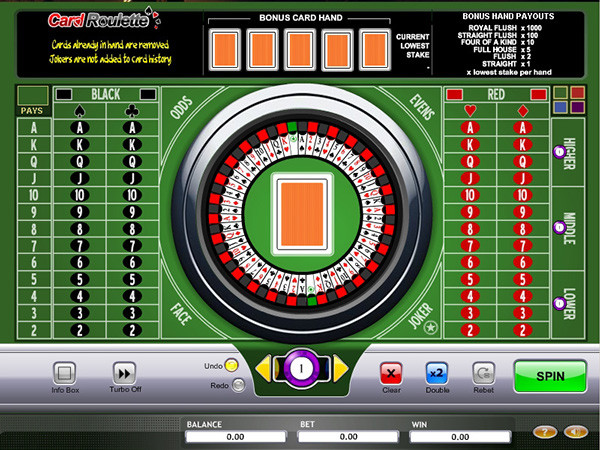 разновидность игры карточная рулетка