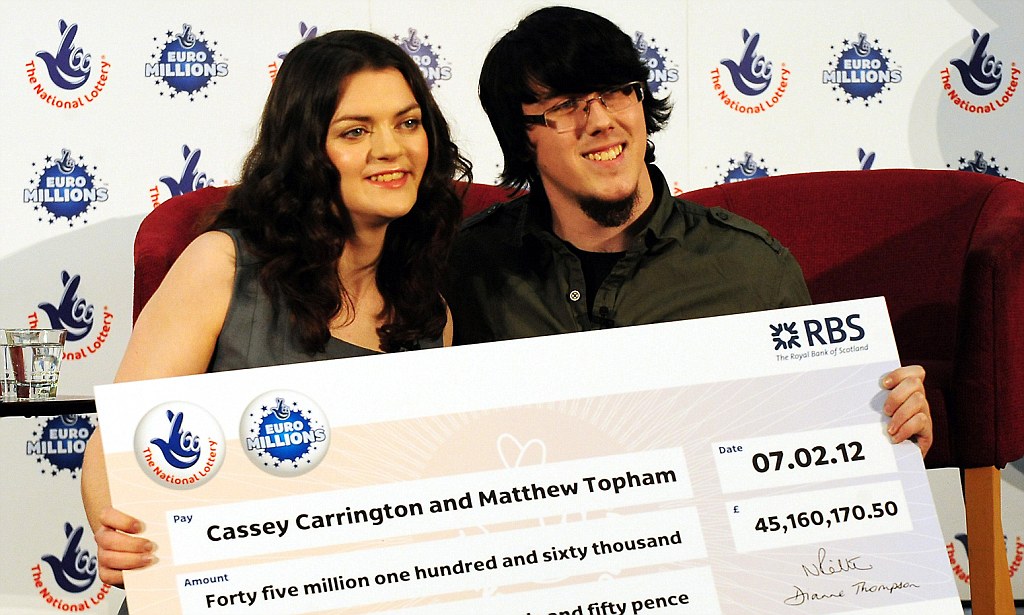 победители джек-пота евромиллионс Кэсси и Мэтт