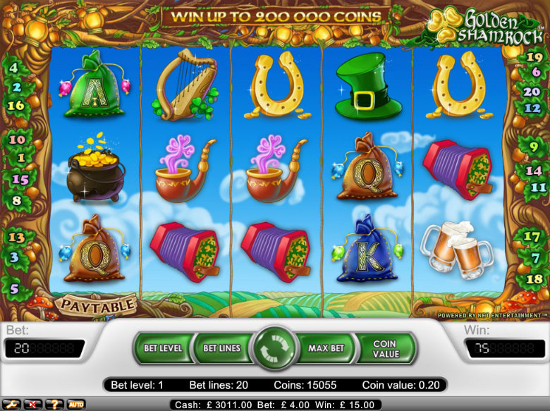 символы видеослота Золотой трилистник