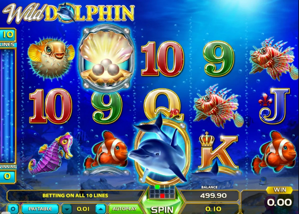 дикий символ онлайн эмулятора Dolphins Pearl