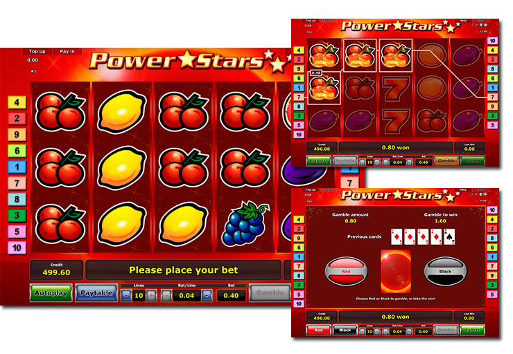 Игровой автомат Power Stars от Novomatic / Greentube