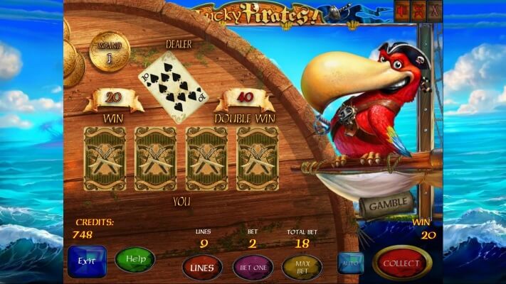 Риск игра видеослота Везучие пираты