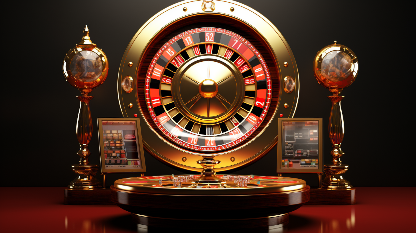 Колесо рулетки в виде компаса