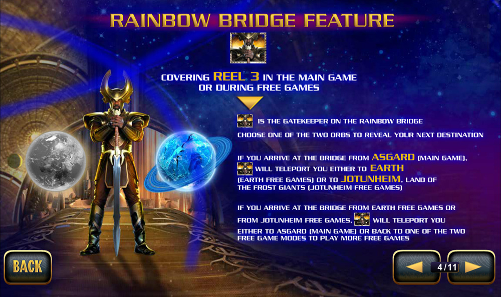 призовая игра видеослота Thor