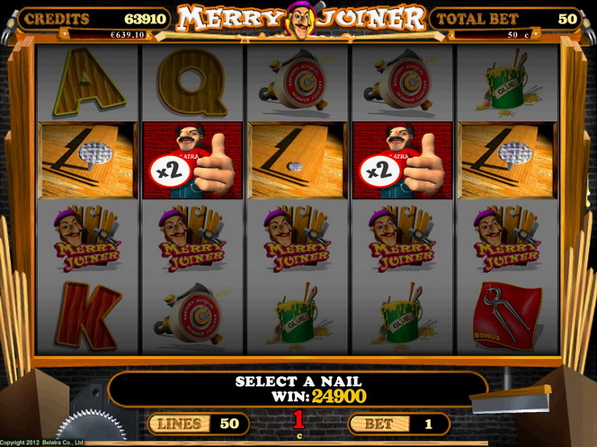 выигрышные линии в игровом автомате Merry Joiner
