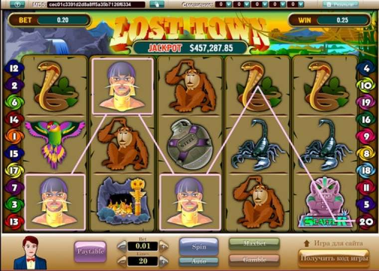 символы слота Затерянный город