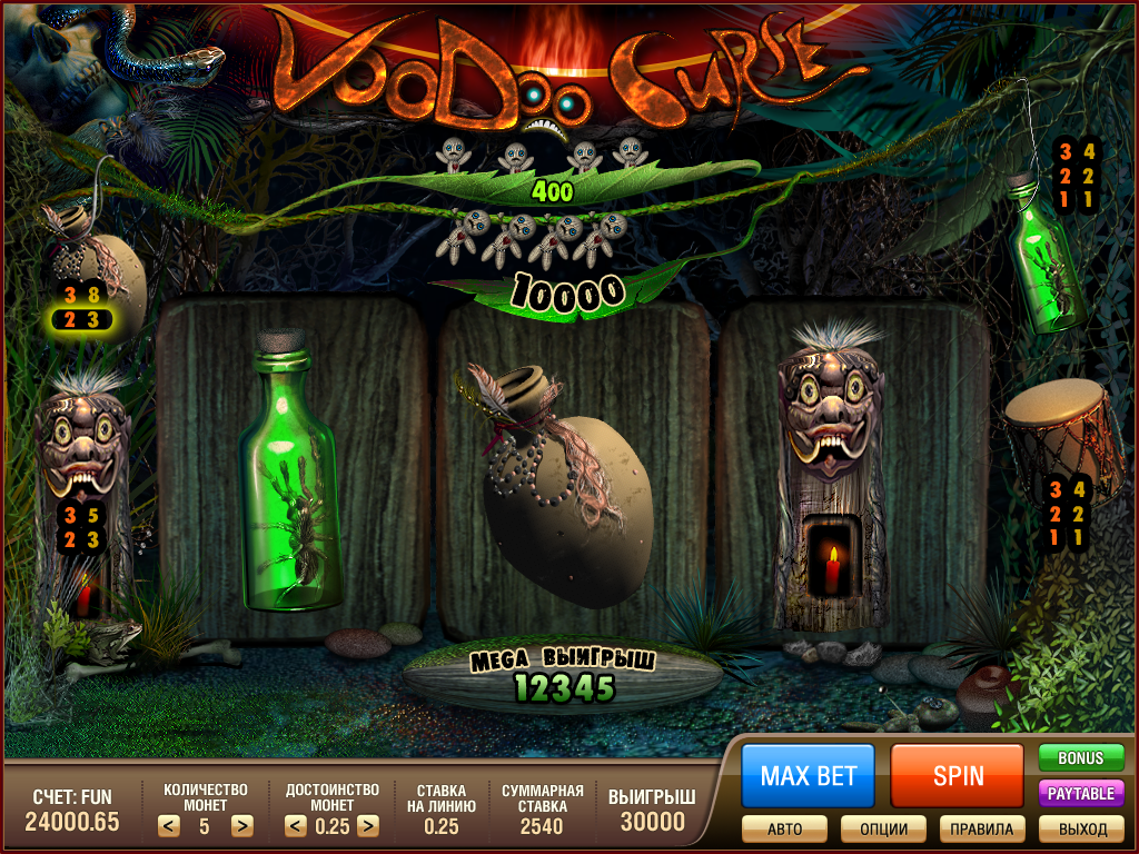 Игровой автомат Voodoo Curse (Проклятье Вуду)