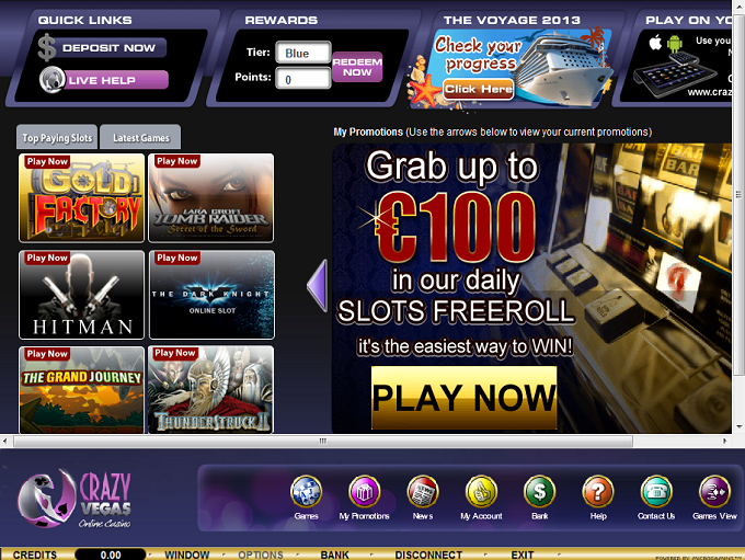 Слот-турниры в онлайн-казино Crazy Vegas