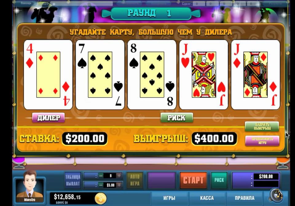 риск игра в автомате Crazy Party