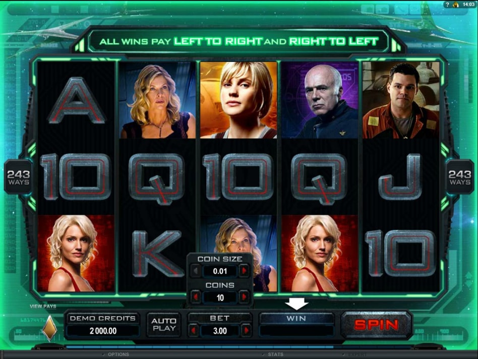 режим игры слота Battlestar Galactica