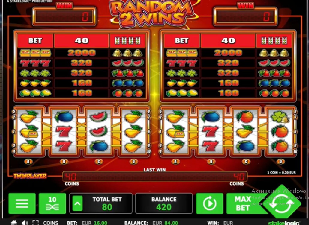 Символы игрового автомата Random2Wins