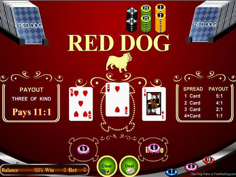 Карточная игра Red Dog