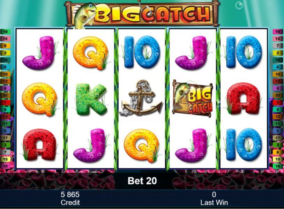 бонус игра интернет аппарата Big Catch